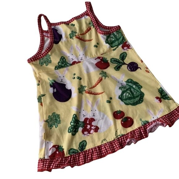 Produce & Bunny Print Nick & Nora Sleep Top 6 - Picture 4 of 5